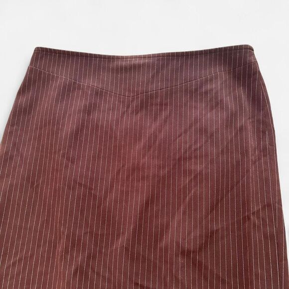 BCBG y2k 2000s pin striped pencil flare midi skirt size 6 - Picture 5 of 8